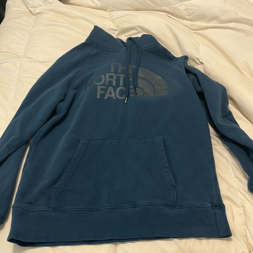Blue north face hoodie